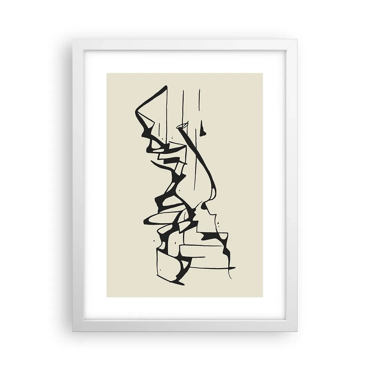 Poster in een witte lijst - Misschien een landschap - 30x40 cm