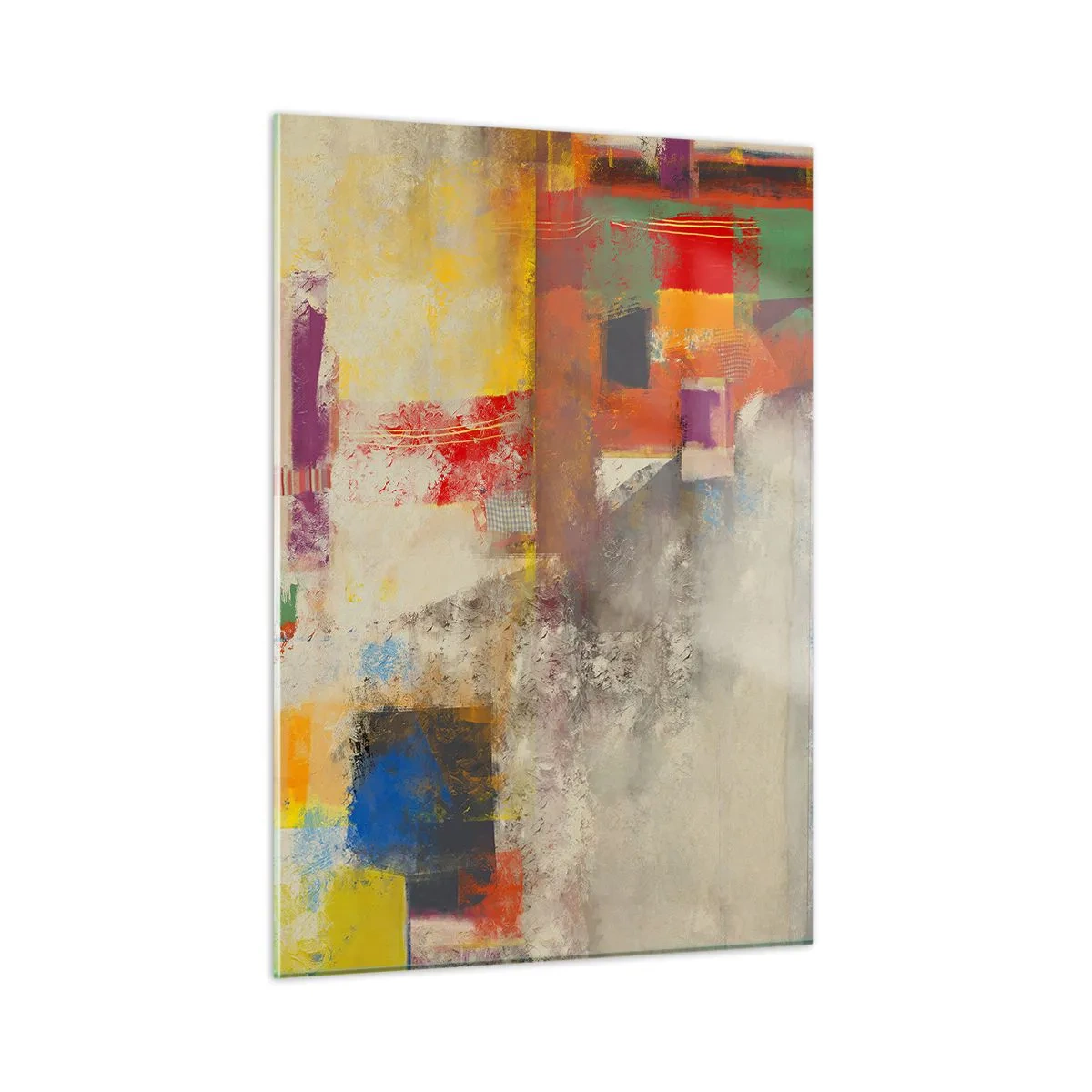Schilderen op glas - Kleur geometrie - 50x70 cm