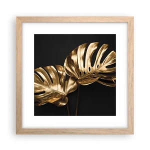 Een poster in een licht eiken lijst - De schatten van de natuur - 30x30 cm