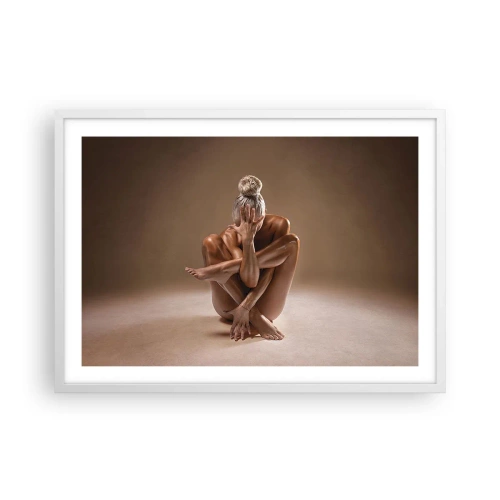 Poster in een witte lijst - De eenheid van lichaam en geest - 70x50 cm