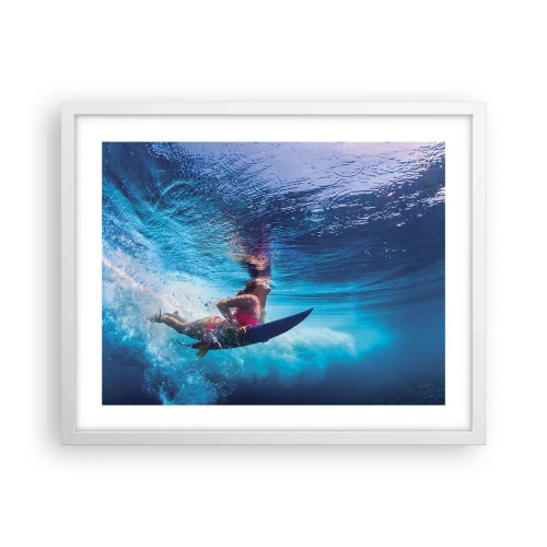 Poster in een witte lijst - De diepte van vreugde - 50x40 cm