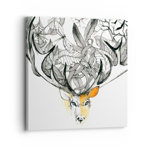 Schilderen op canvas - Hoorns van overvloed - 30x30 cm