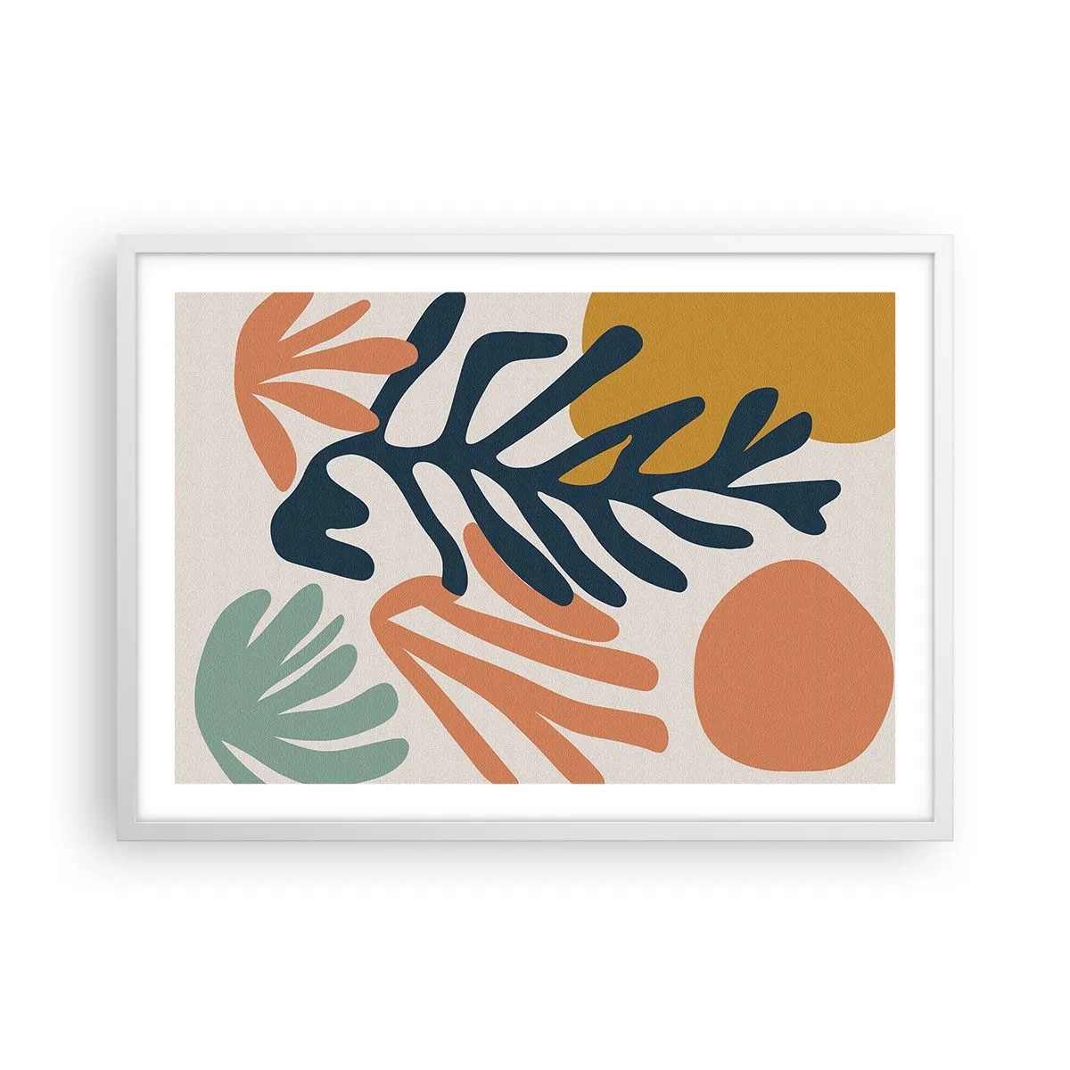 Poster in een witte lijst - Koraalzeeën - 70x50 cm