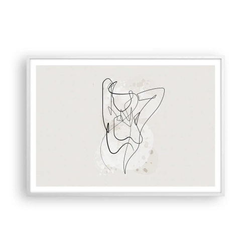 Poster in een witte lijst - De kunst van het verleiden - 100x70 cm