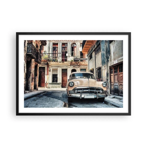 Poster in een zwarte lijst - De siësta in Havana - 70x50 cm