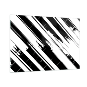 Schilderen op glas - Een intense en dynamische compositie - 100x70 cm