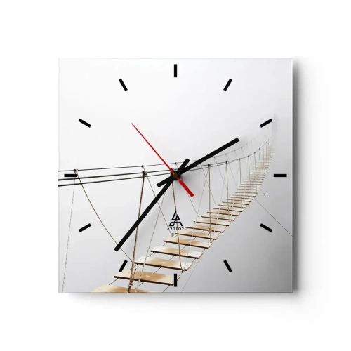 Wandklok - Klok - Waar zal het je brengen? - 30x30 cm