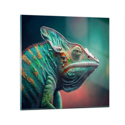 Schilderen op glas - Jij ziet mij? Niet goed… - 60x60 cm