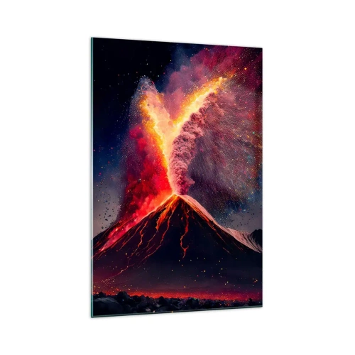 Schilderen op glas - Schoonheid en verschrikking - 70x100 cm