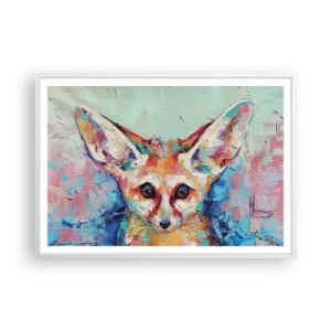 Poster in een witte lijst - Ben je klaar voor mij? - 100x70 cm