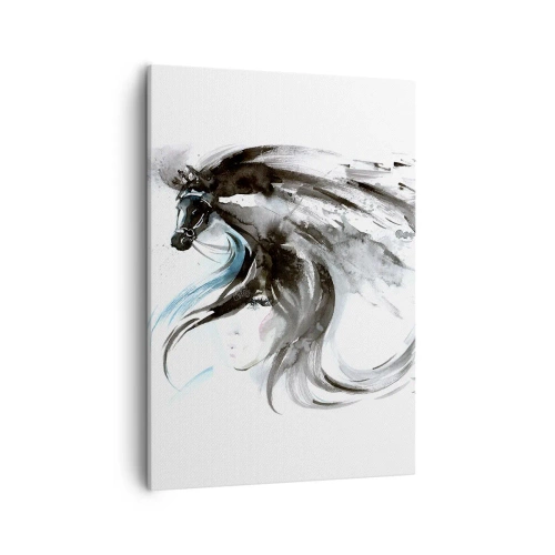 Schilderen op canvas - Galop van de Zwarte Prins - 50x70 cm