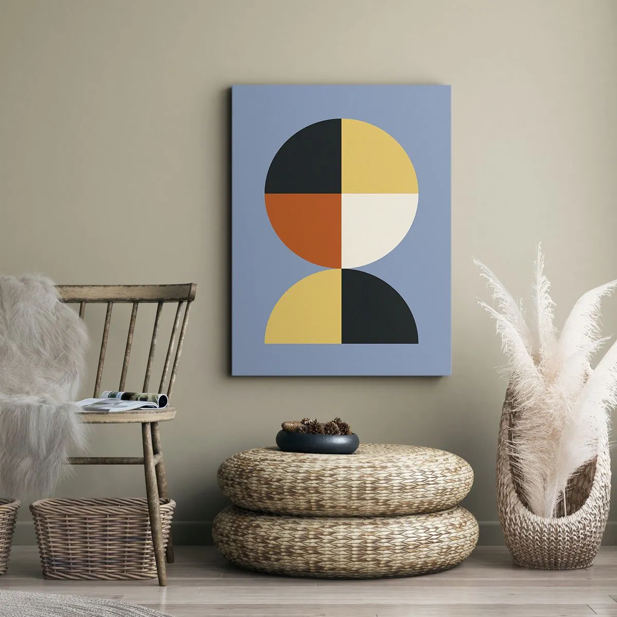 Schilderen op canvas - Kijk en tel - 55x100 cm