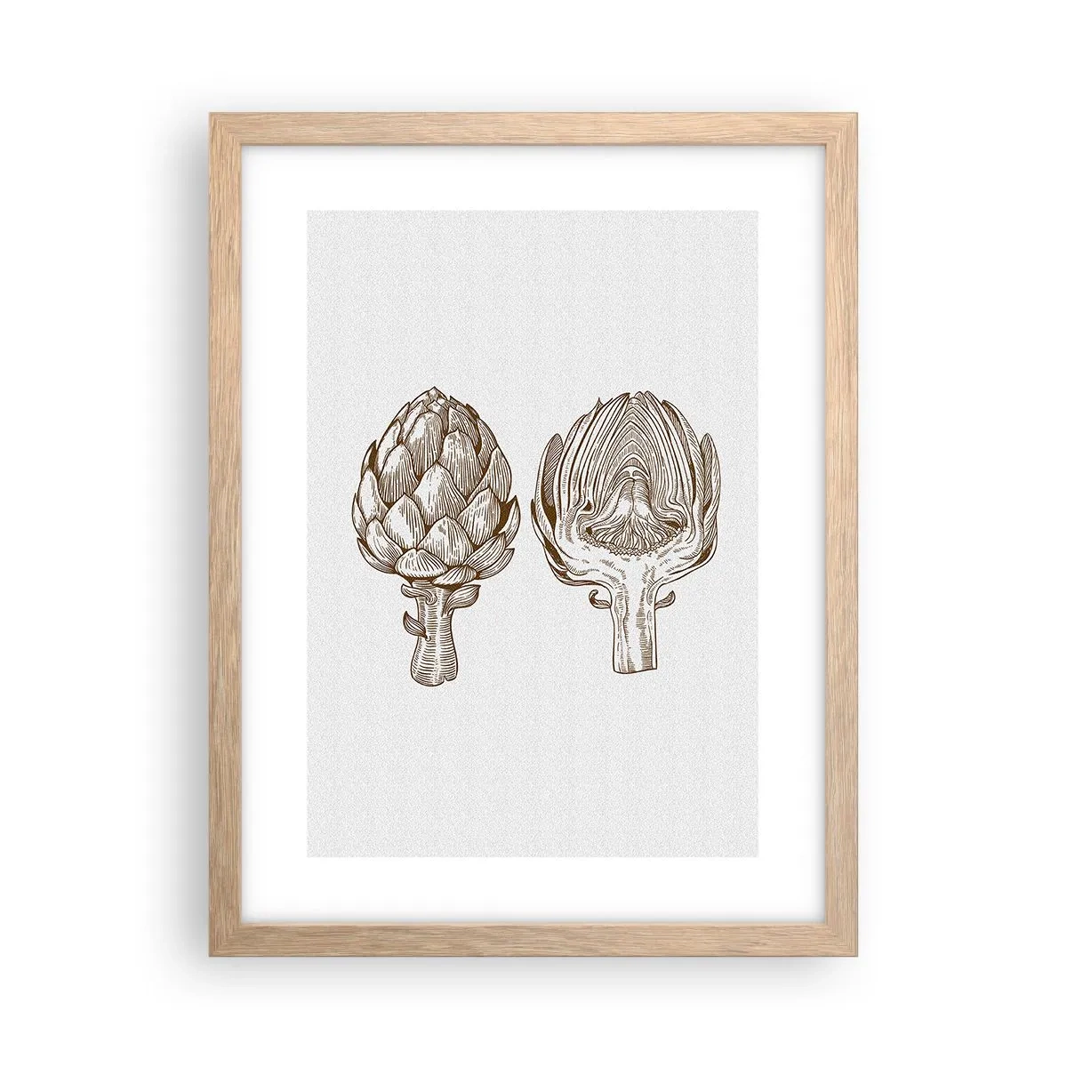 Een poster in een licht eiken lijst - Anatomieles - 30x40 cm