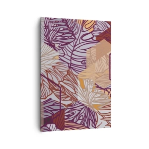 Schilderen op canvas - Onmogelijke relatie tussen geometrie en natuur - 70x100 cm