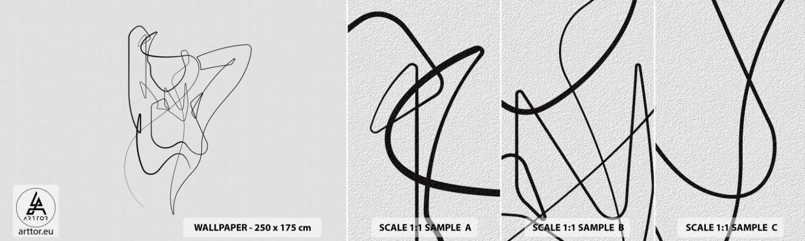 Fotobehang Monster Zelfklevend Deluxe Sticker - Zoals je echt bent… - Abstractie, Vrouwenlichaam, Grafisch - 100x30 cm