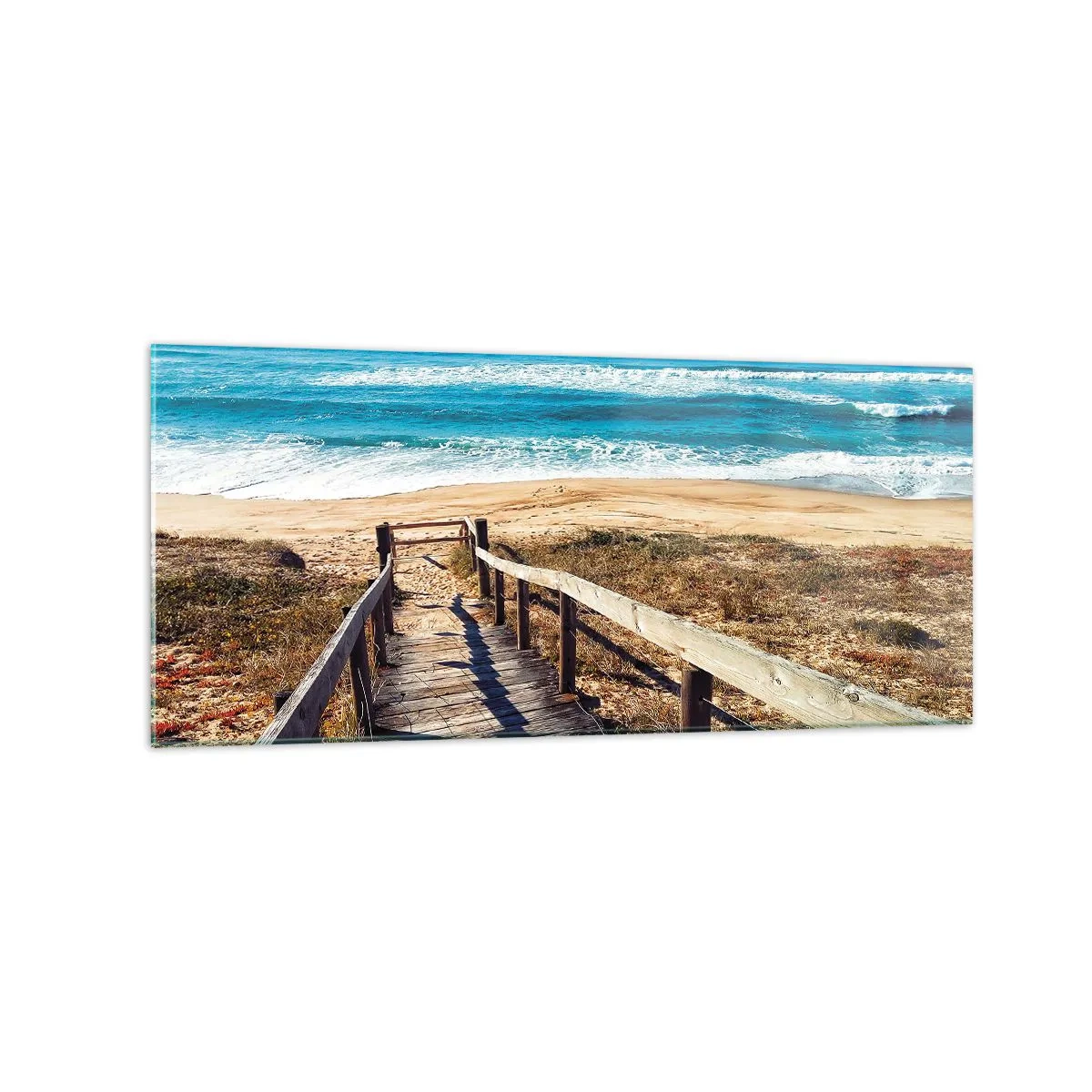 Schilderen op glas - Loop maar! - 120x50 cm