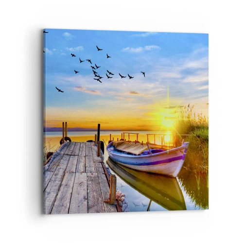 Schilderen op canvas - Ik zie je morgen - 70x70 cm