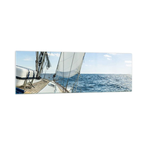 Schilderen op glas - Ahoi, avontuur - 160x50 cm