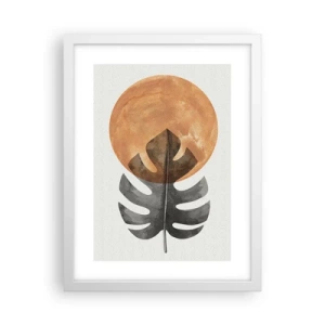 Poster in een witte lijst - Altijd de zon - 30x40 cm