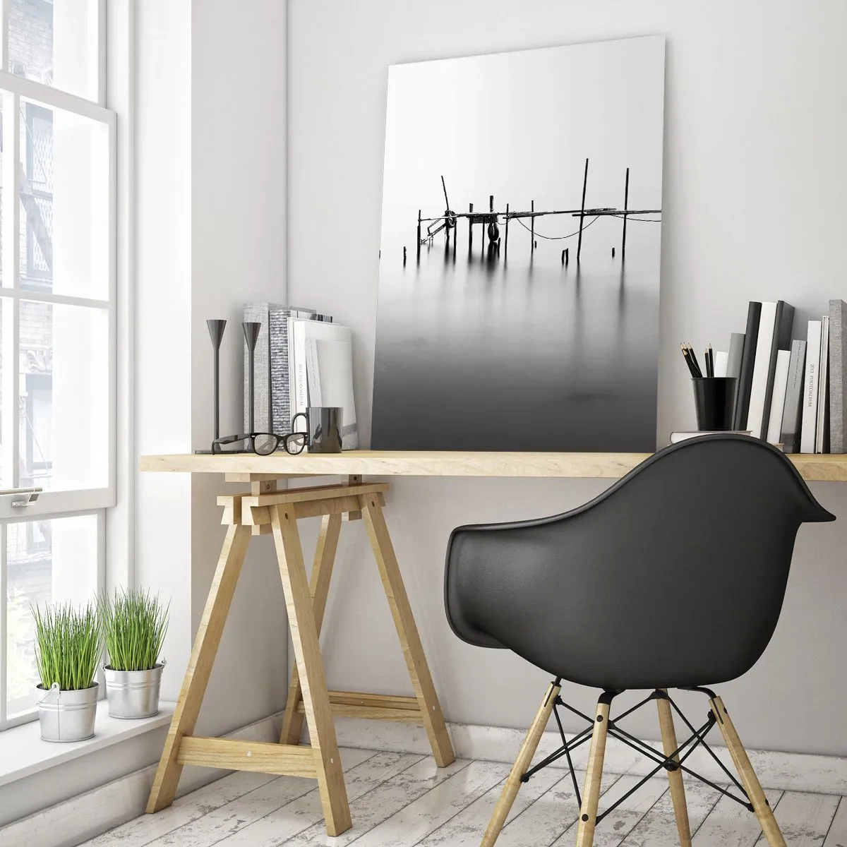 Schilderen op glas - Wat als er geen wereld is? - 50x70 cm