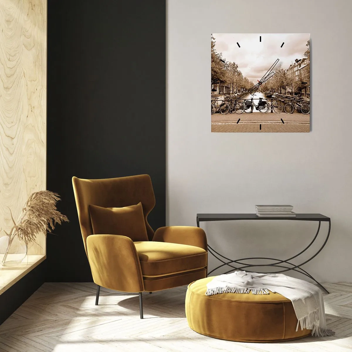 Wandklok - Klok - Hollandse sfeer - 30x30 cm