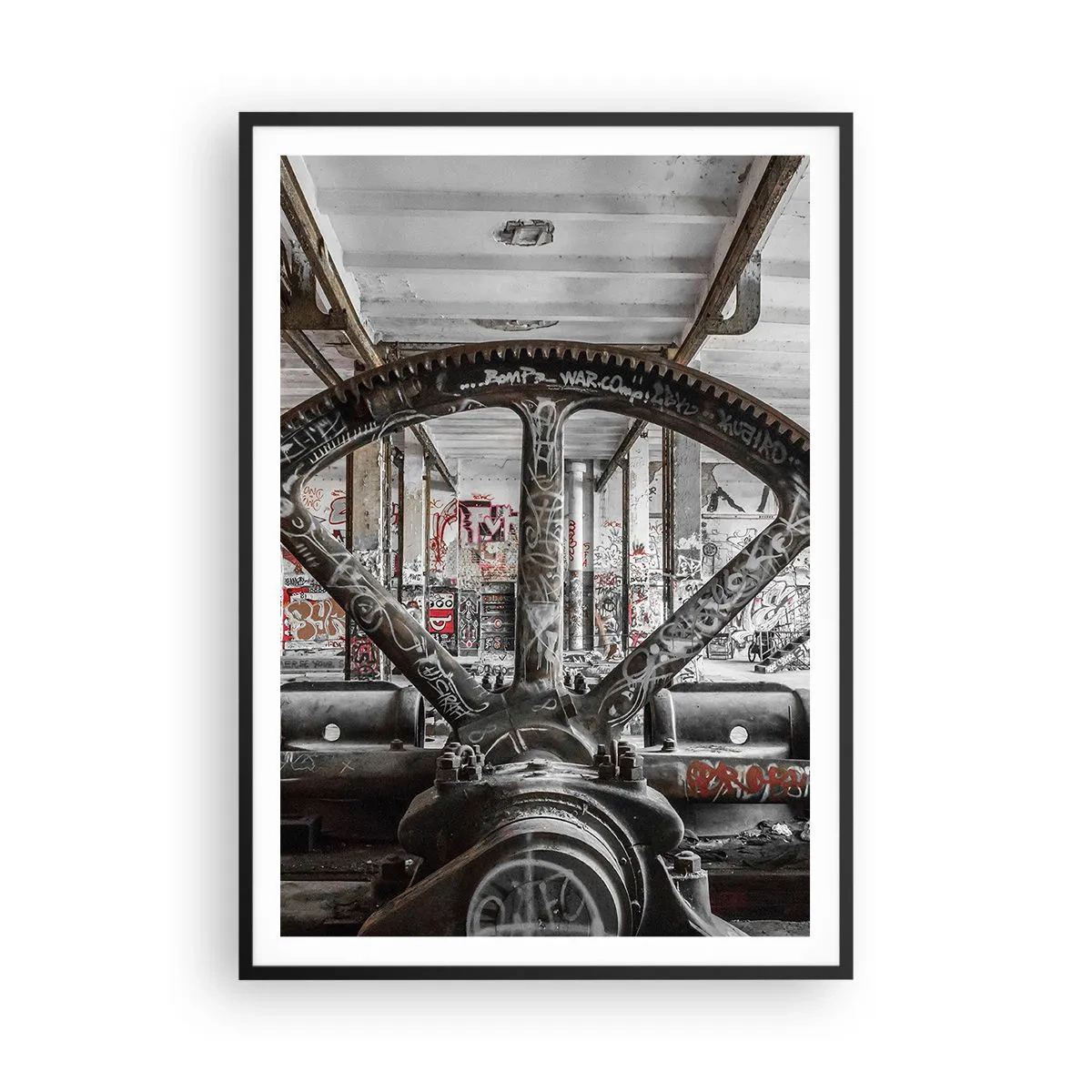 Poster in een zwarte lijst - Het geheime leven van de fabriek - 70x100 cm