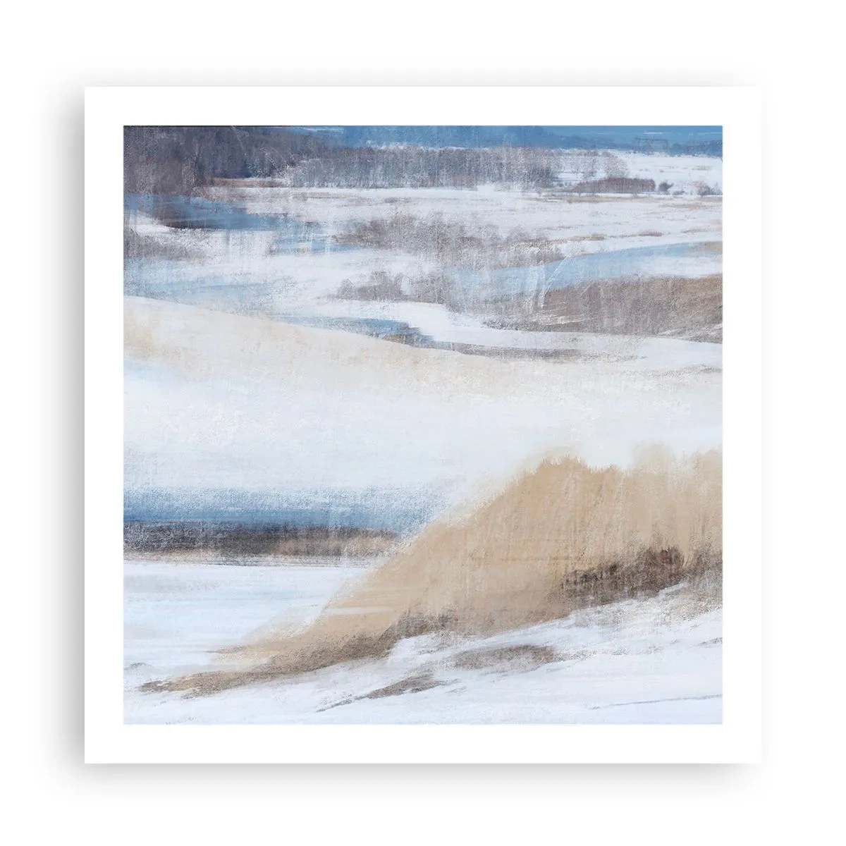 Poster - Winterse compositie - 60x60 cm