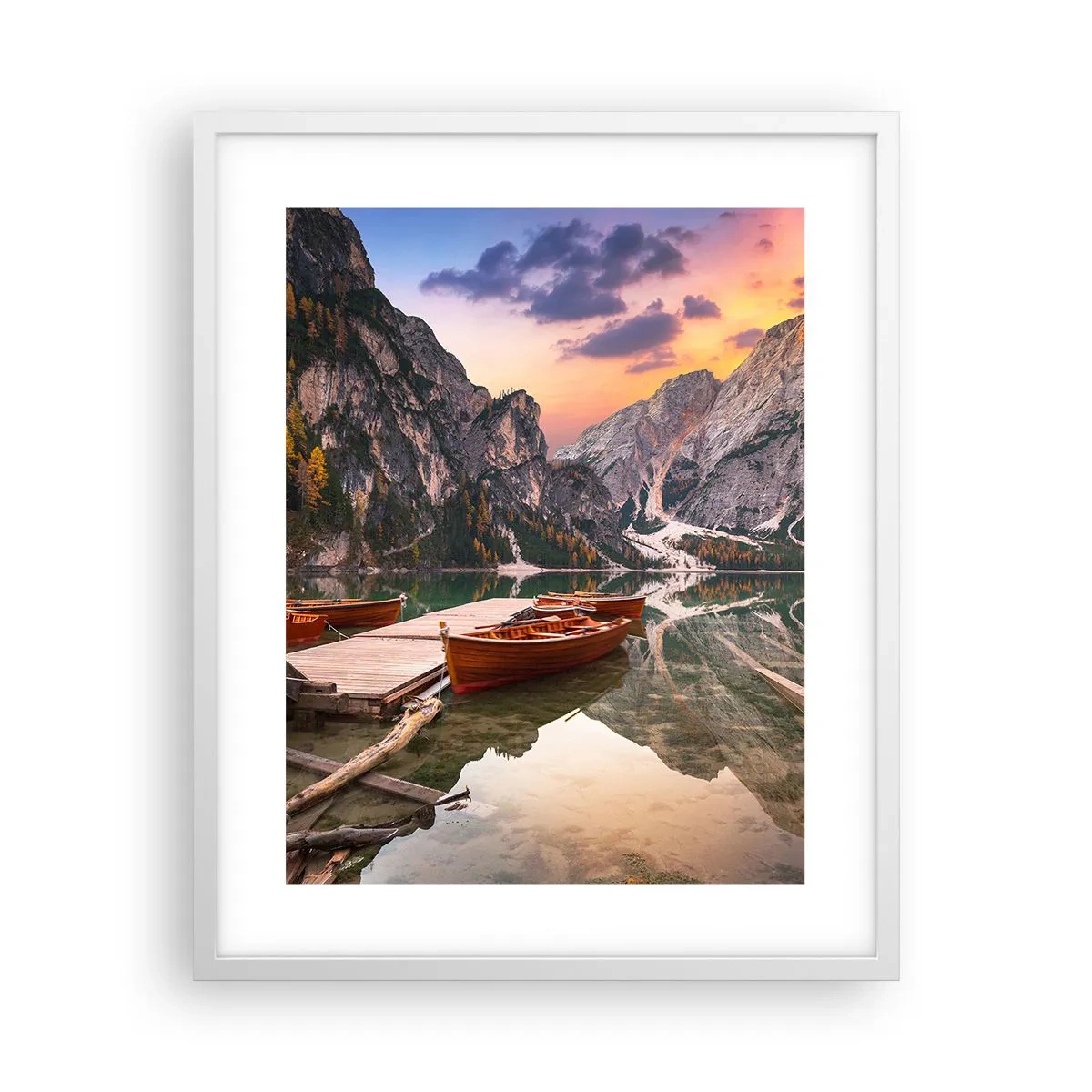 Poster in een witte lijst - Belofte van de dag - 40x50 cm