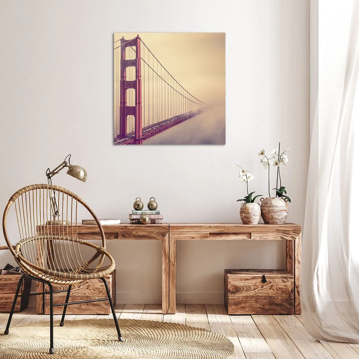 Schilderen op canvas - Tussen hemel en aarde - 40x40 cm