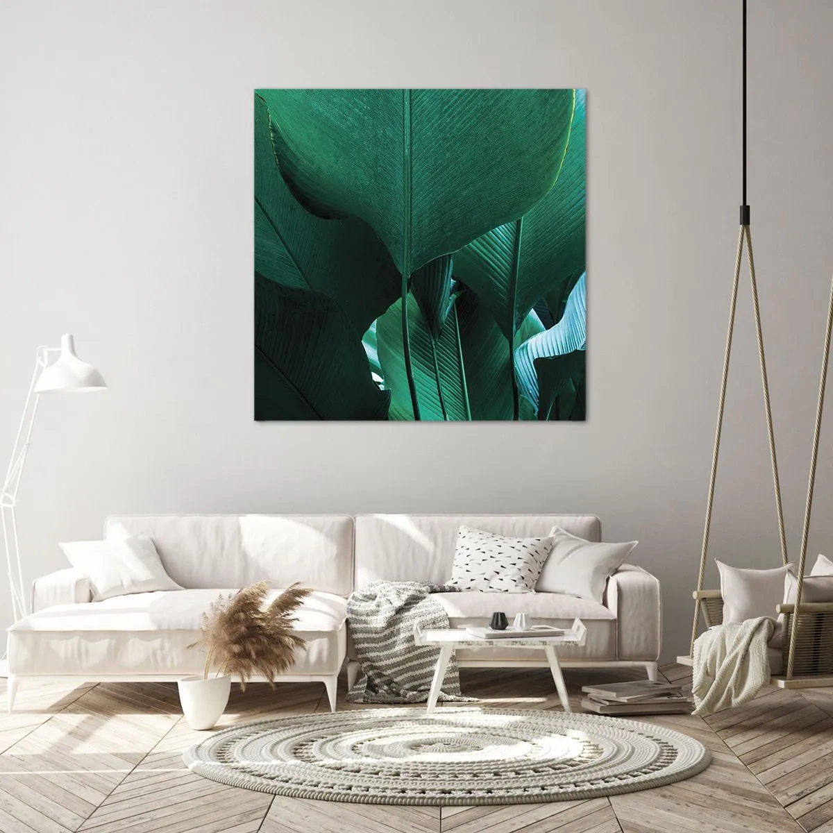Schilderen op canvas - Naar het licht gekeerd - 30x30 cm