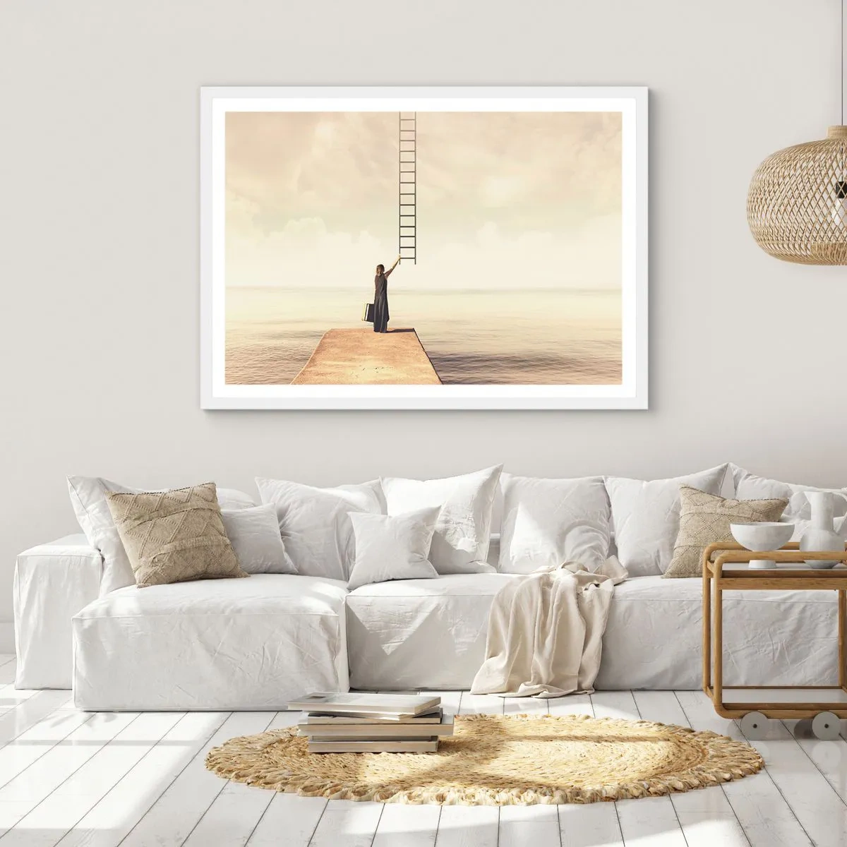 Poster in een witte lijst - Een magische reis - 70x50 cm