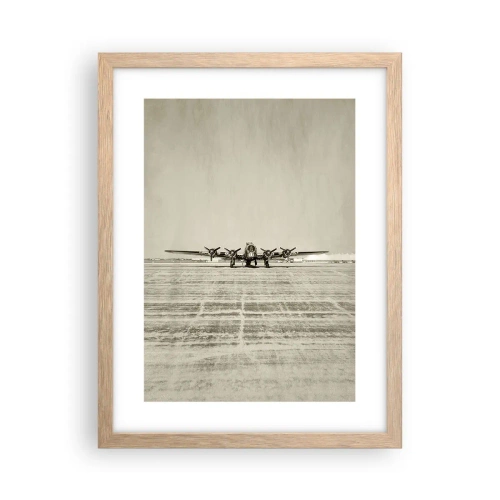 Een poster in een licht eiken lijst - Zoals altijd klaar - 30x40 cm