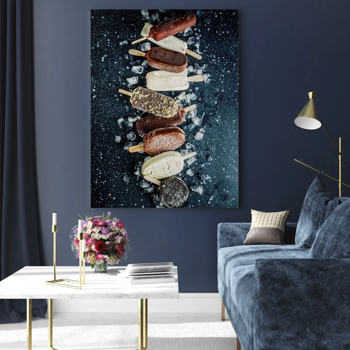 Schilderen op glas - De smaak van hete zomer - 50x70 cm
