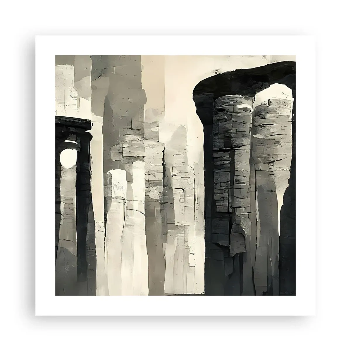 Poster - De majesteit van de oudheid - 50x50 cm