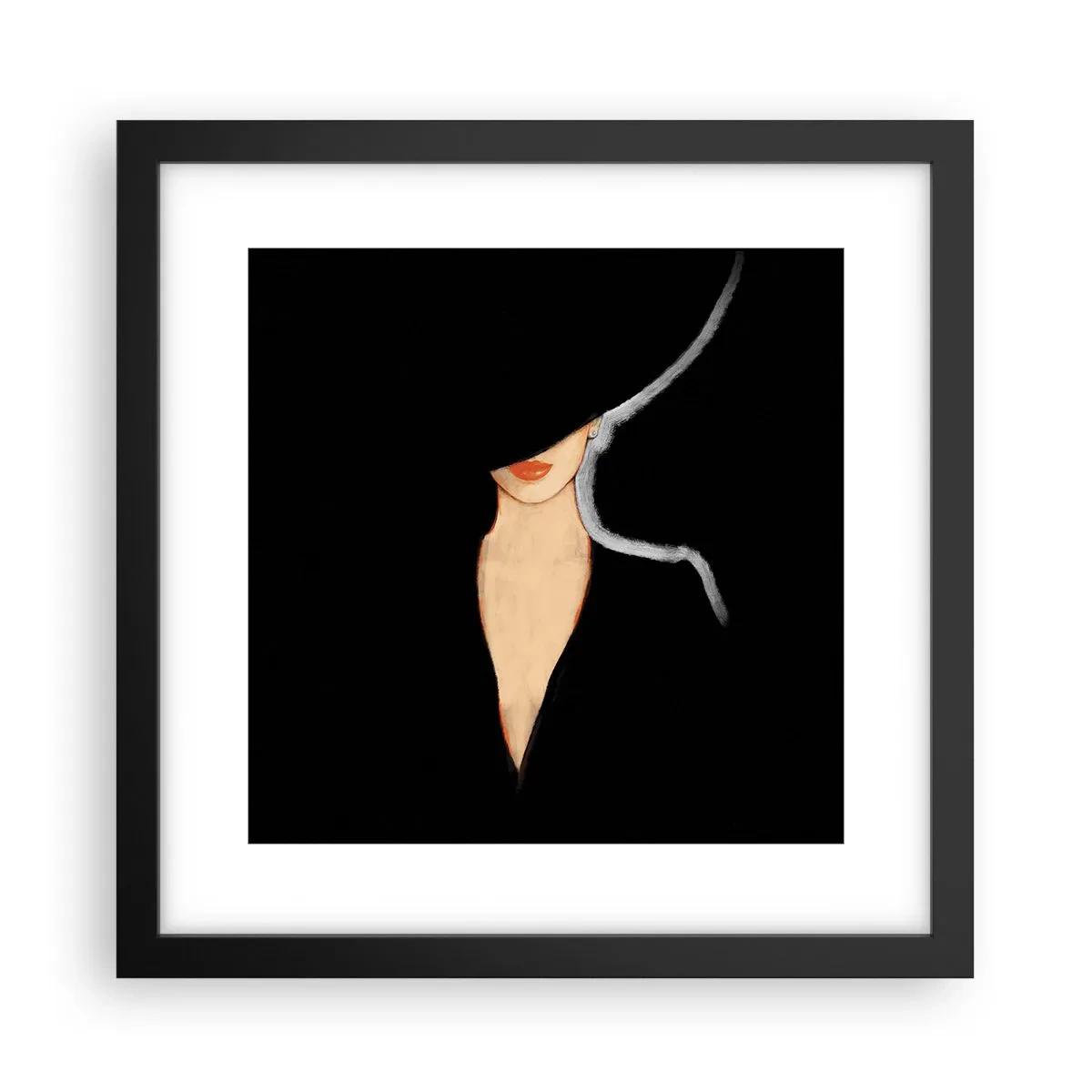 Poster in een zwarte lijst - Elegantie en stijl - 30x30 cm
