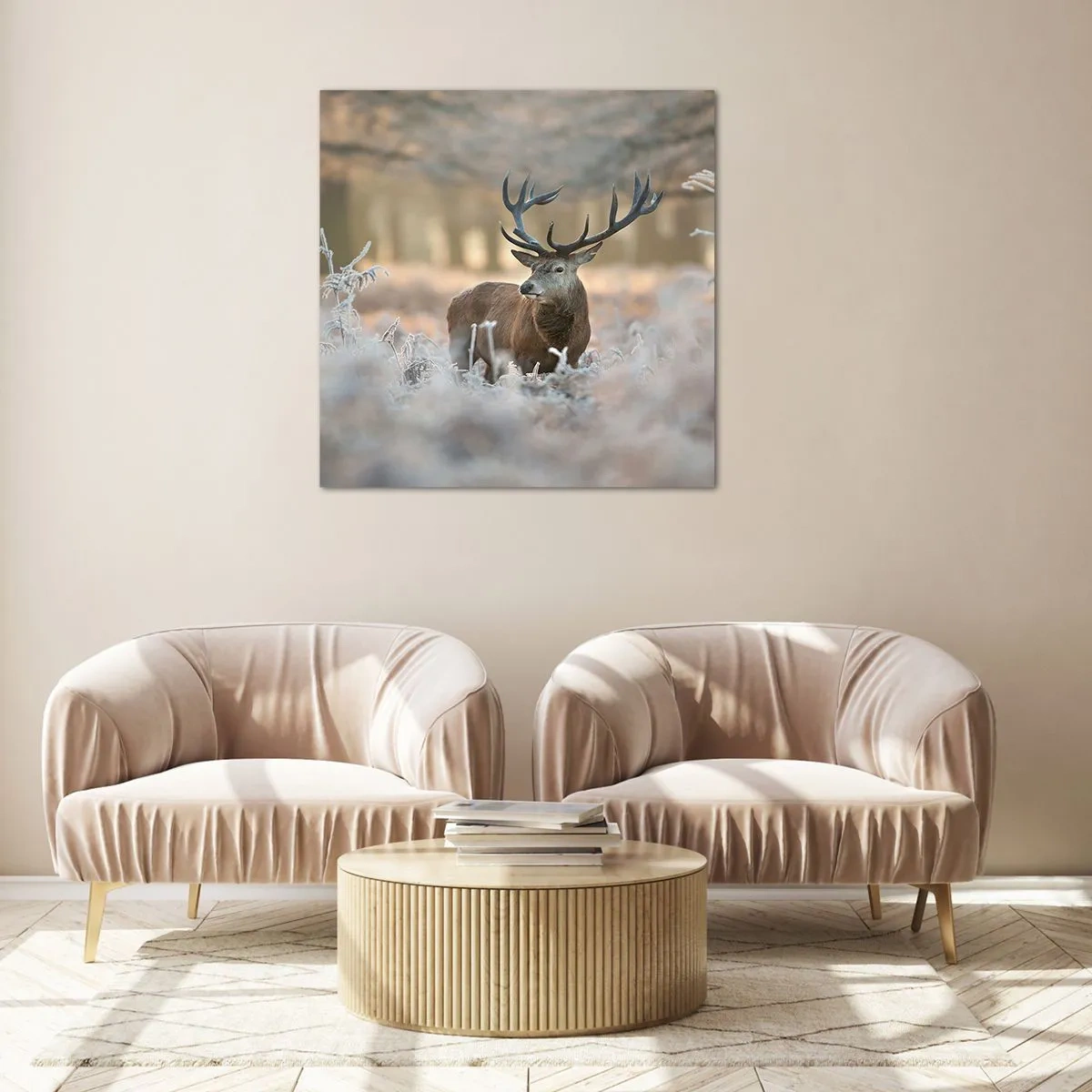 Schilderen op glas - Een frisse ochtend - 70x70 cm