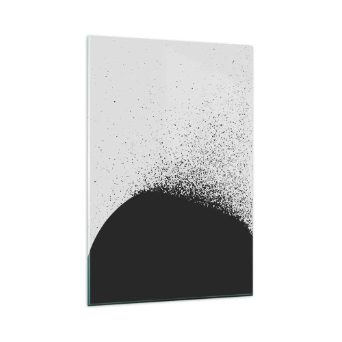 Schilderen op glas - Beweging van moleculen - 80x120 cm