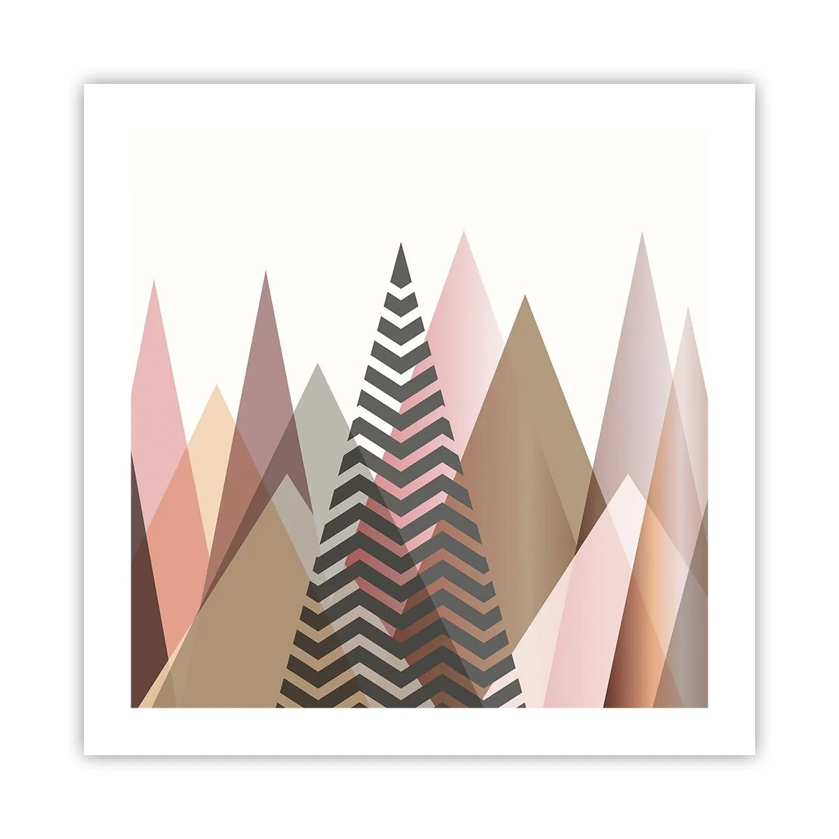 Poster - Piramidaal uitzicht - 50x50 cm