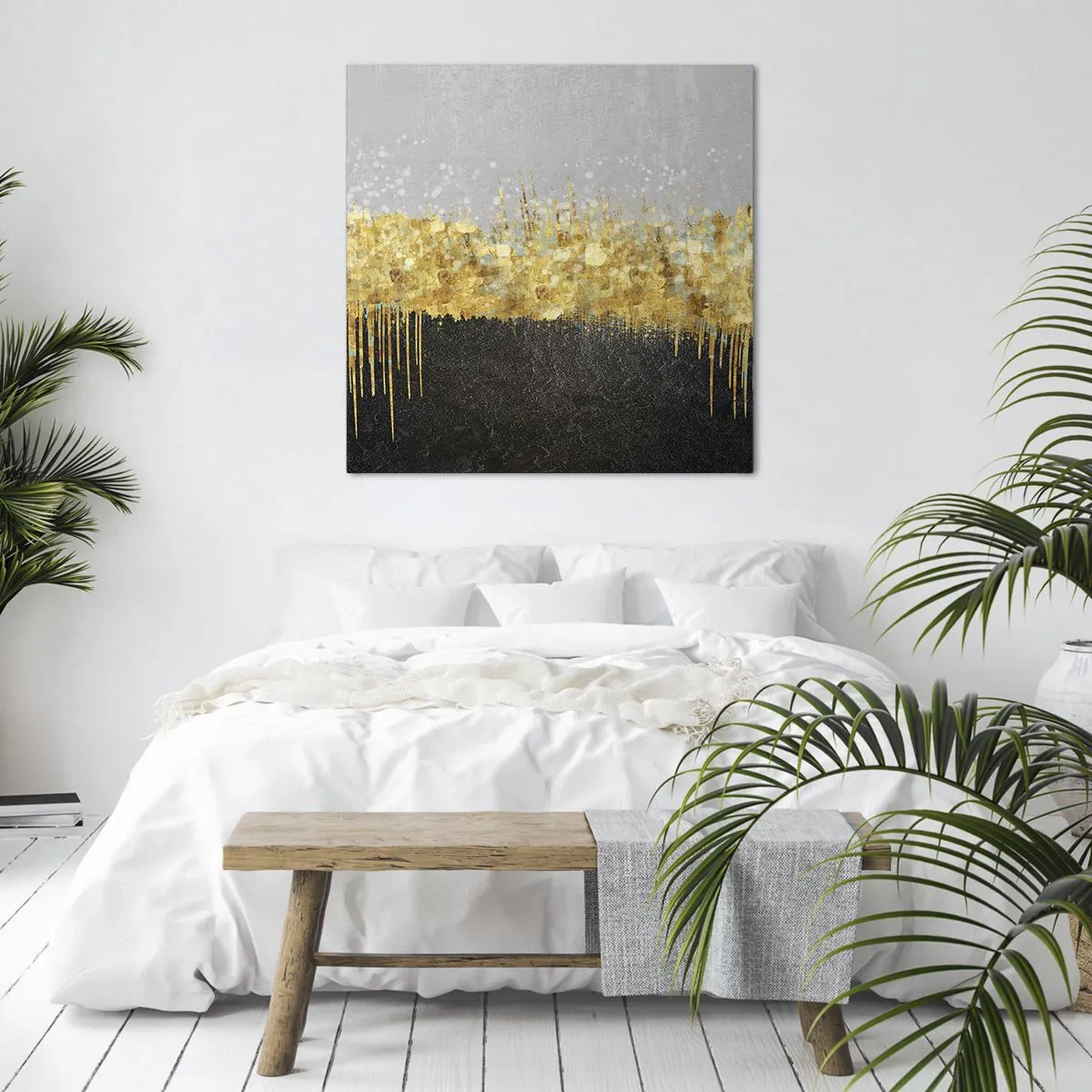 Schilderen op canvas - Naar binnen en naar boven - 30x30 cm