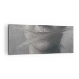 Schilderen op canvas - Zonder een woord - 100x40 cm