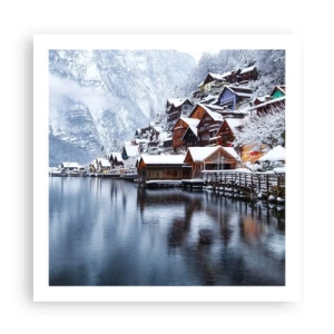 Poster - In winterdecoratie - 60x60 cm