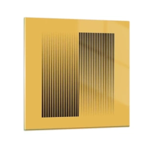 Schilderen op glas - Vierkant van tegenpolen - 60x60 cm