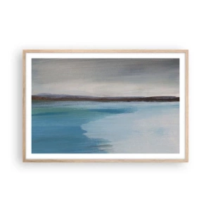 Een poster in een licht eiken lijst - Horizontaal landschap - 91x61 cm