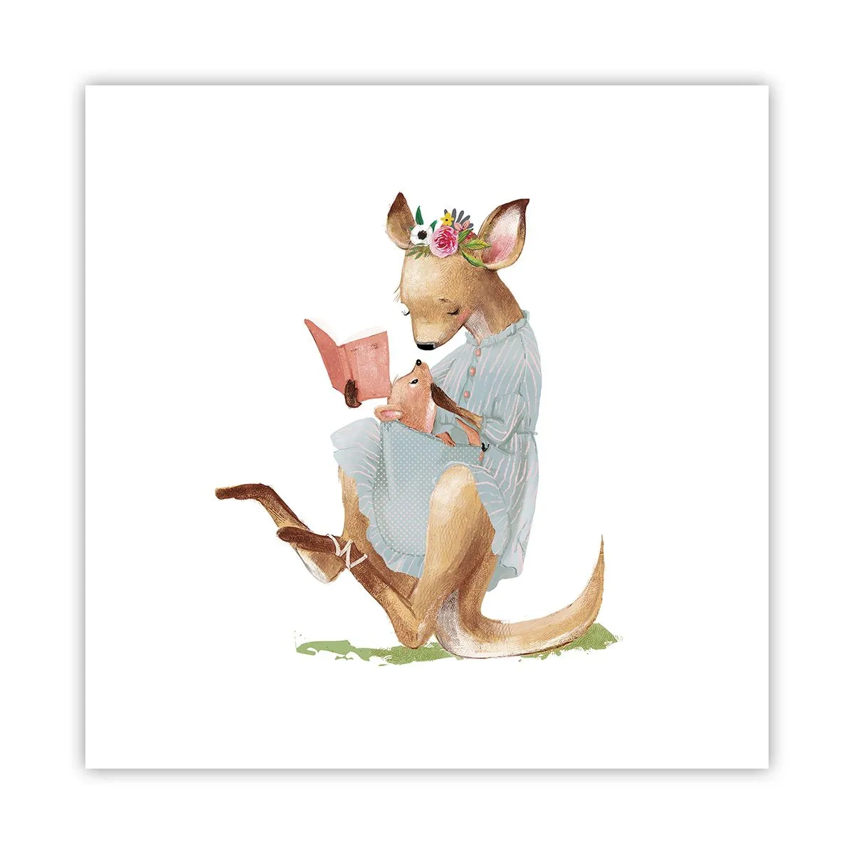 Poster - Lees me voor mama - 50x50 cm