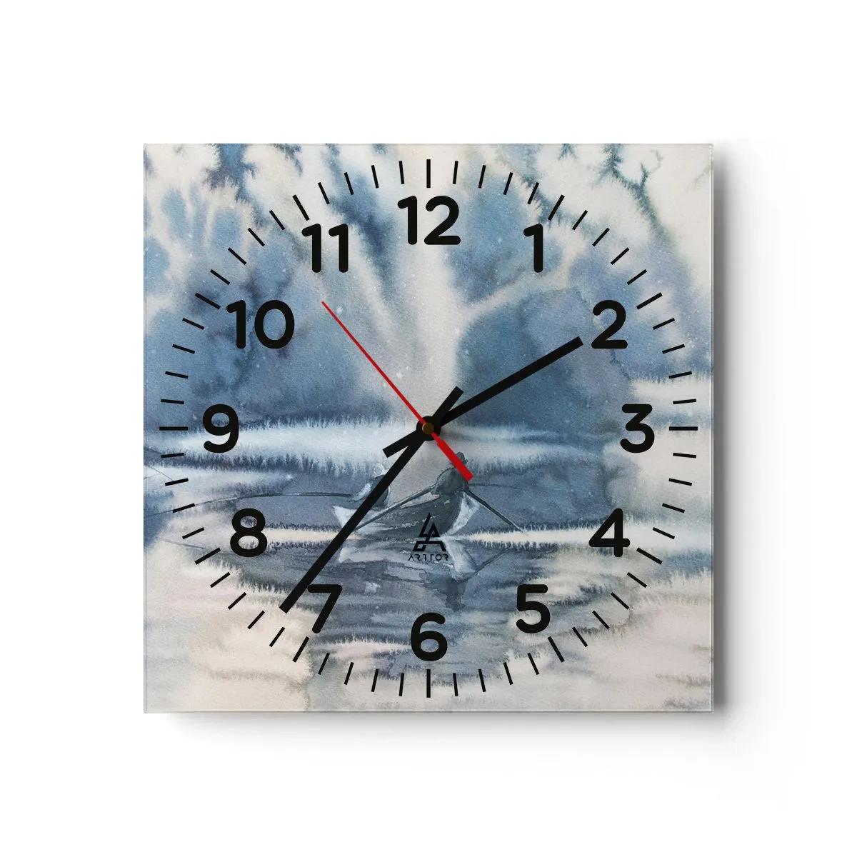 Wandklok - Klok - Vissers in hun paradijs - 30x30 cm