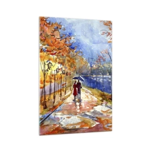 Schilderen op glas - Samen tot de grens van de tijd - 70x100 cm