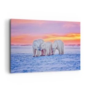 Schilderen op canvas - Familie warmte is genoeg - 120x80 cm