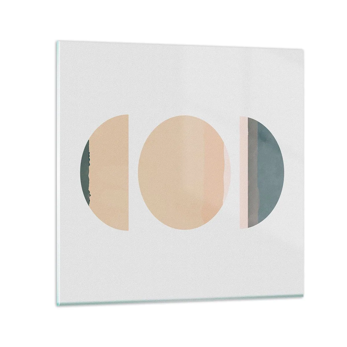 Schilderen op glas - Een Wiel achter een andere - 40x40 cm