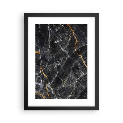 Poster in een zwarte lijst - Het innerlijke leven van de steen - 30x40 cm