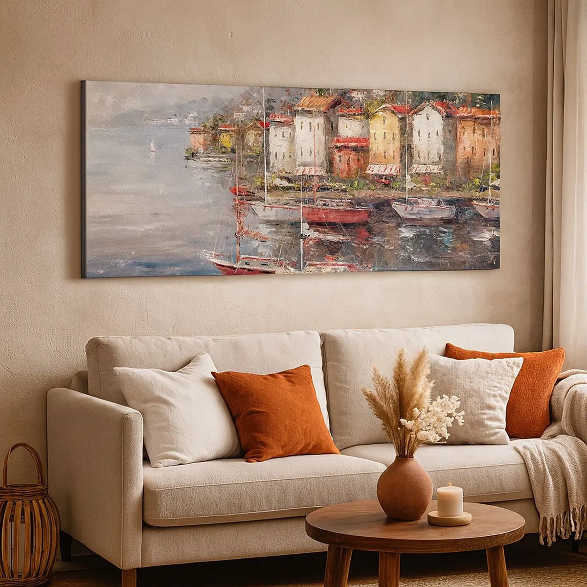 Schilderen op canvas - Romantisch toevluchtsoord - 100x40 cm